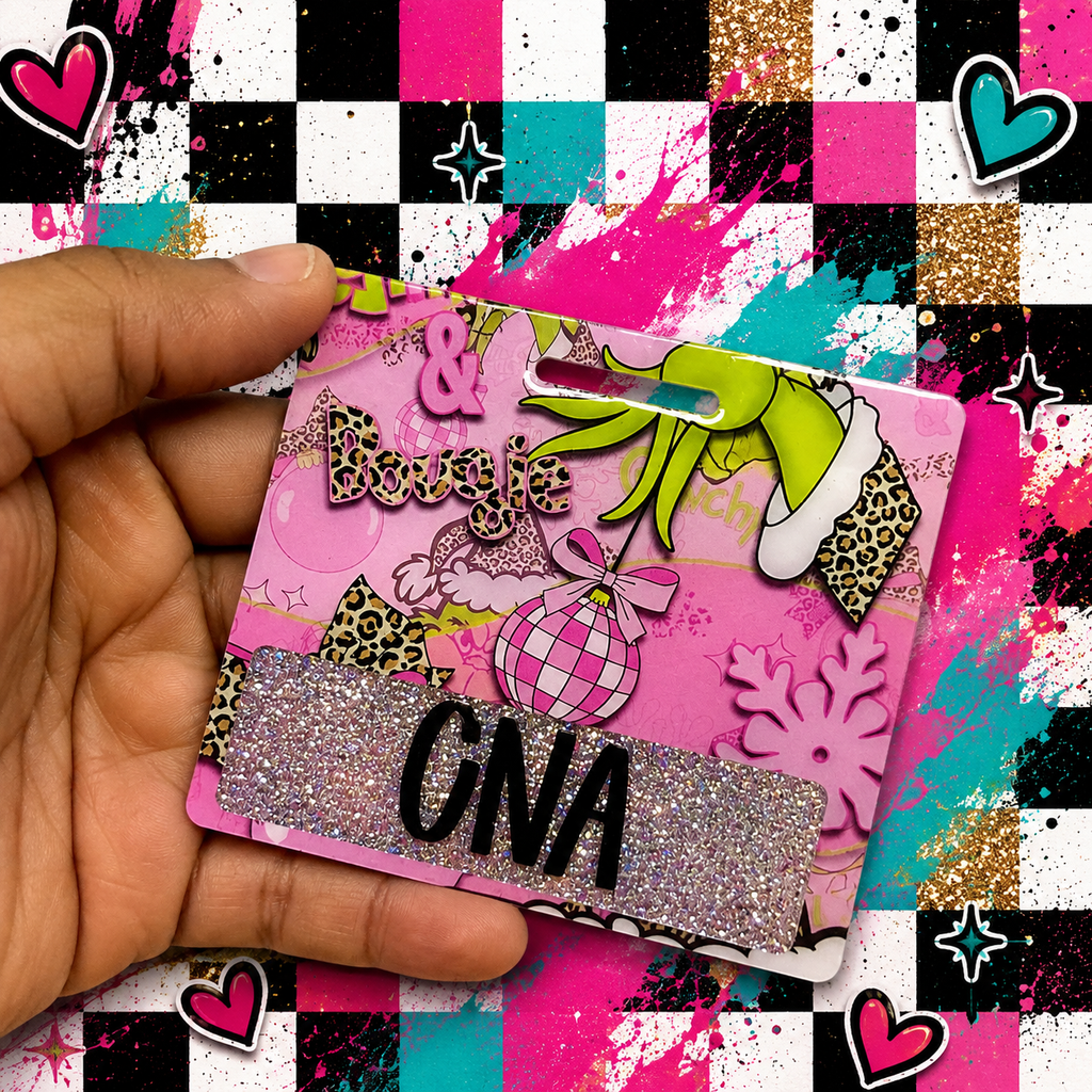Grinch Inspired Badge Buddy