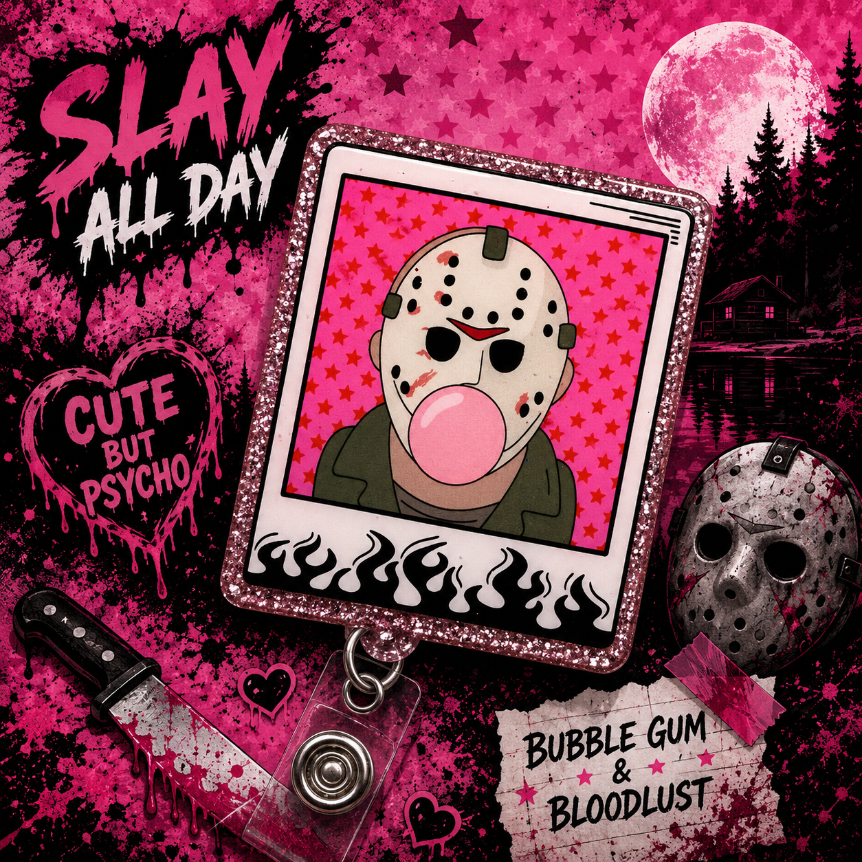 Horror Polaroid Badge Reel