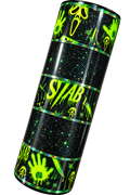 Black & Green Horror Glitter Tumbler